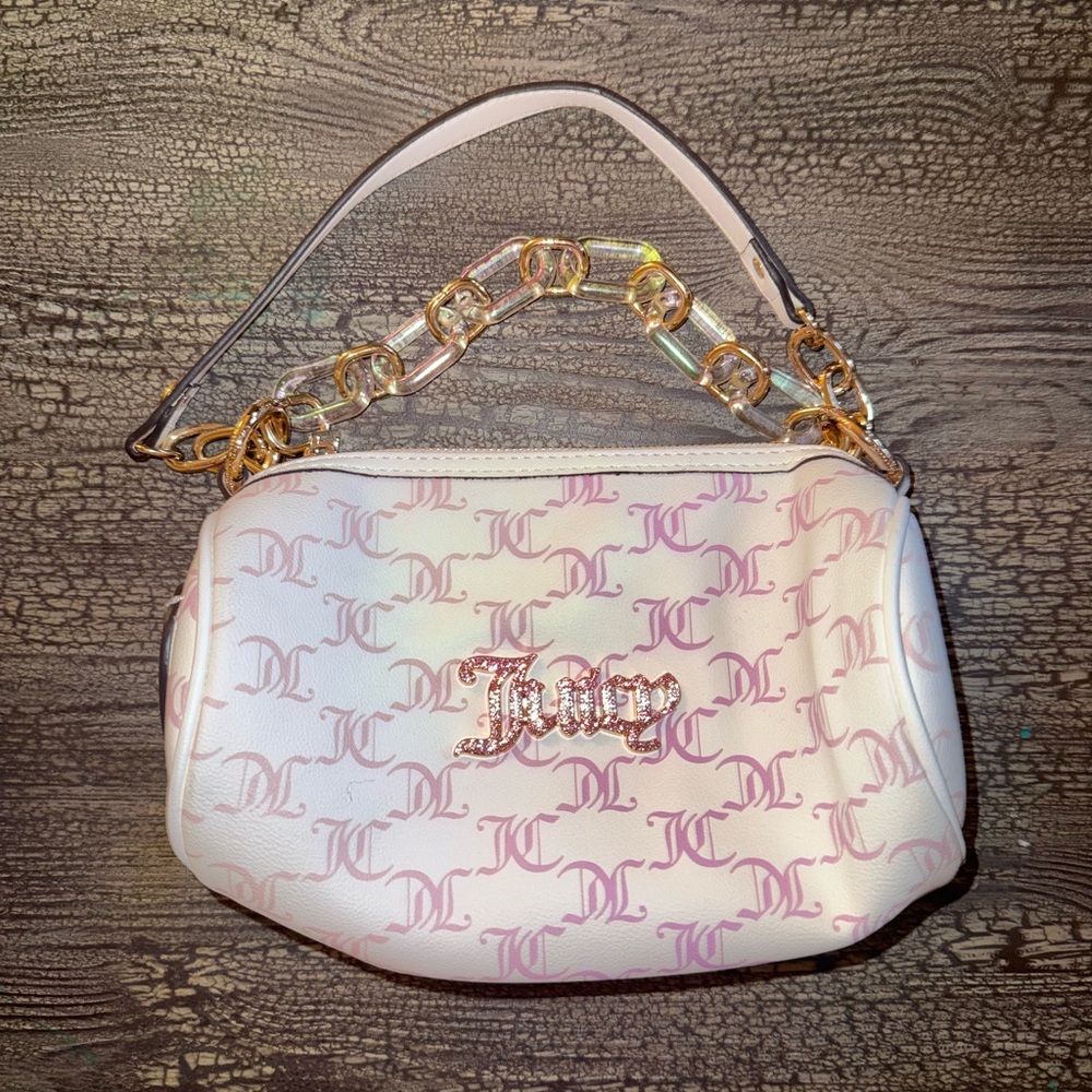 Juicy Couture Pink and Gold Shoulder Bag